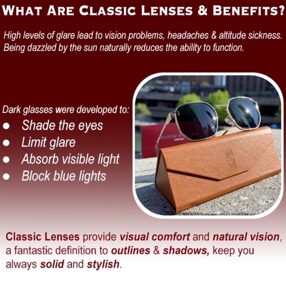 SIBERIAN 100% Real Glass Hexagonal Sunglasses Standard 52mm Men/Women Premium - Picture 6 of 14